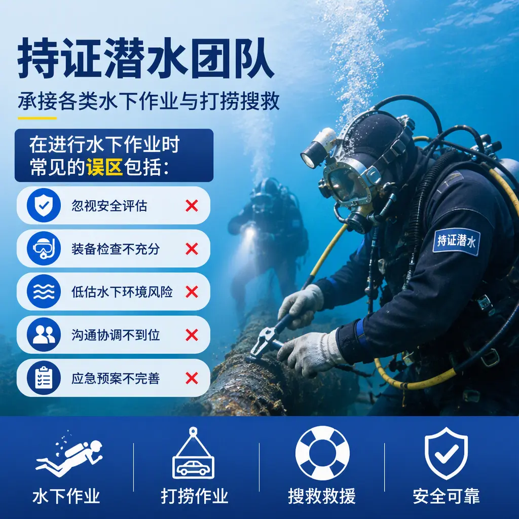 持证潜水团队，承接各类水下作业与打捞搜救临洮